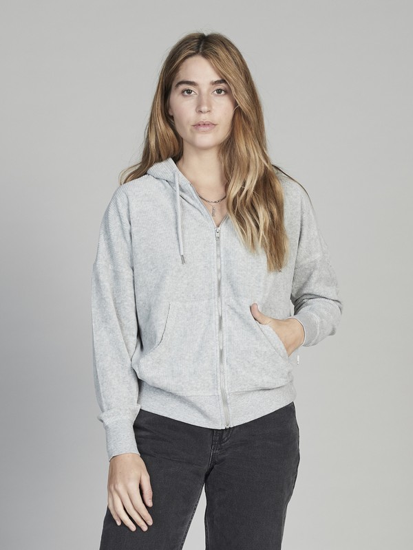 quiksilver, Quiksilver Womens Zip-Up Hoodie, LIGHT GREY HEATHER (sjsh) 0 Quiksilver Womens Zip-Up Hoodie Grey EQWFT03005 Quiksilver