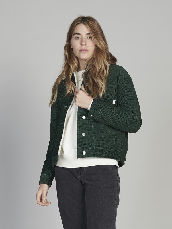 quiksilver, Quiksilver Womens - Veste en velours côtelé pour Femme, GARDEN TOPIARY (grt0) 0 Quiksilver Womens - Veste en velours côtelé pour Femme Vert EQWJK03002 Quiksilver