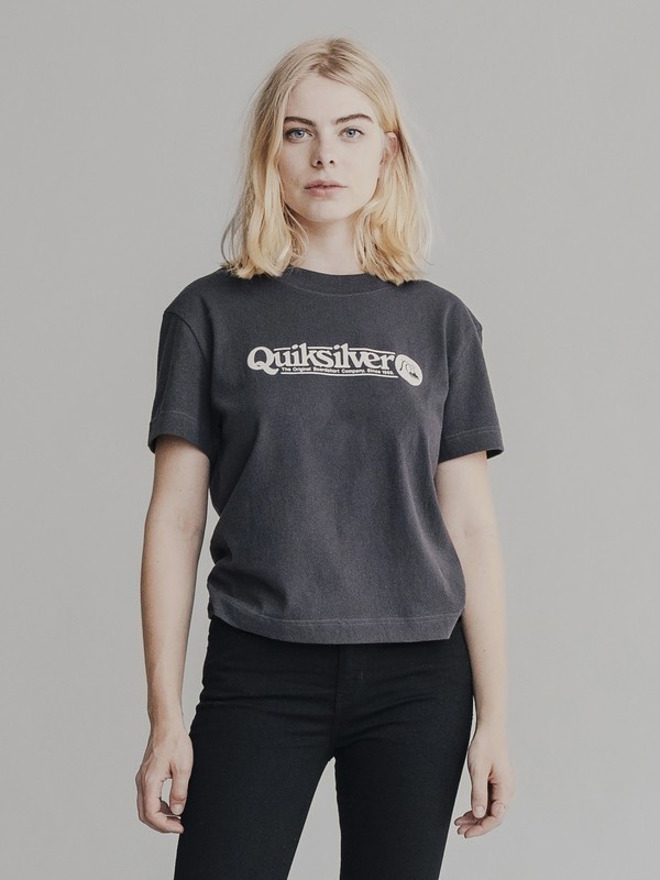 quiksilver, Quiksilver Womens - Maglietta corta da Donna, TARMAC (kta0) 0 Quiksilver Womens - Maglietta corta da Donna Black EQWKT03003 Quiksilver