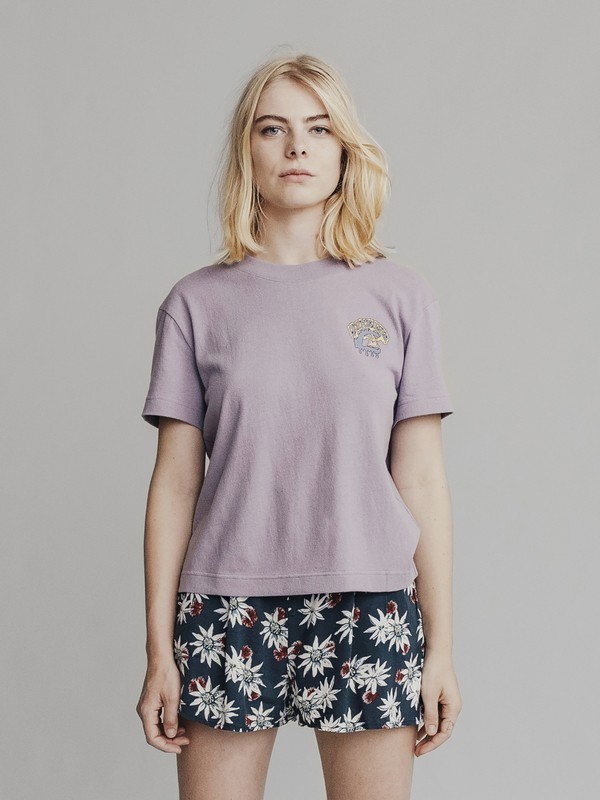 quiksilver, Quiksilver Womens - Camiseta Crop para Mujer, PURPLE ASH (skw0) 0 Quiksilver Womens - Camiseta Crop para Mujer Gris EQWKT03003 Quiksilver