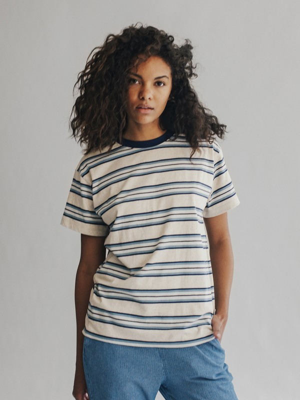quiksilver, Quiksilver Womens Tee, STORMY SEA BIM SLAKA BIM (blh3) 0 Quiksilver Womens Tee Blue EQWKT03005 Quiksilver