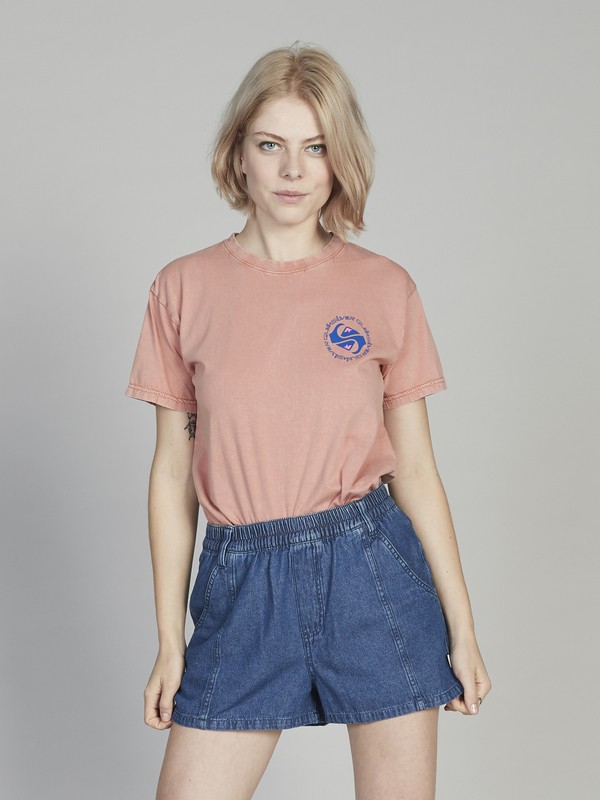 quiksilver, Quiksilver Womens Tee, ROSE DAWN (mkb0) 0 Quiksilver Womens Tee Pink EQWKT03017 Quiksilver