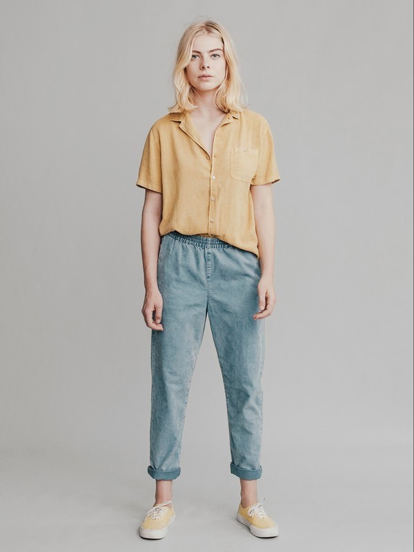 quiksilver, Quiksilver Womens - Pantalon fuselé en velours pour Femme, STORMY SEA (blh0) 0 Quiksilver Womens - Pantalon fuselé en velours pour Femme Bleu EQWNP03000 Quiksilver