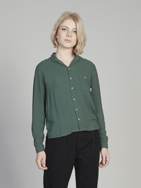 quiksilver, Quiksilver Womens Long Sleeve Camp Shirt, GARDEN TOPIARY (grt0) 0 Quiksilver Womens Long Sleeve Camp Shirt Green EQWWT03015 Quiksilver