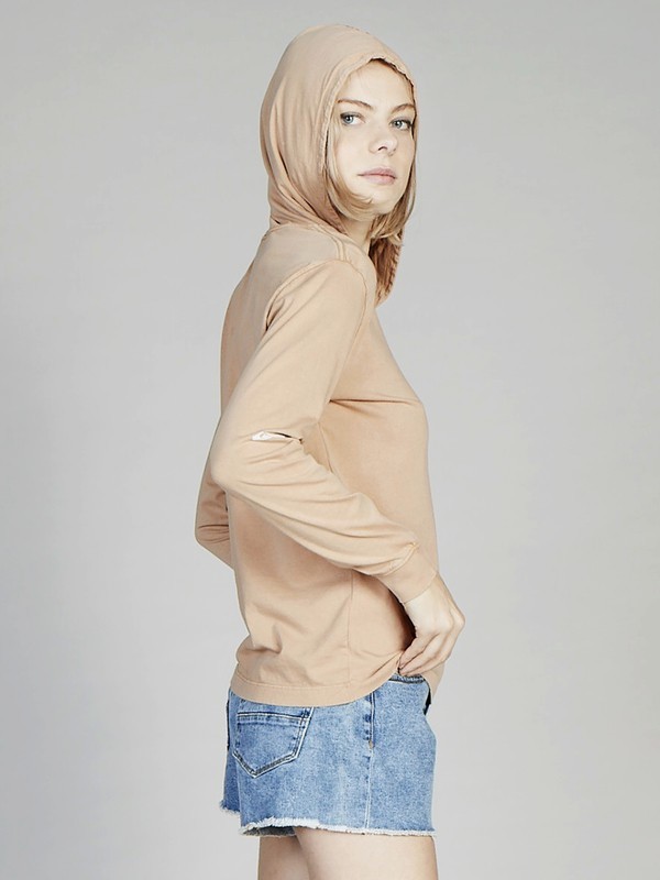 quiksilver, Quiksilver Womens Long Sleeve Hooded Tee, PRALINE (ckq0) 0 Quiksilver Womens Long Sleeve Hooded Tee Brown EQWZT03000 Quiksilver