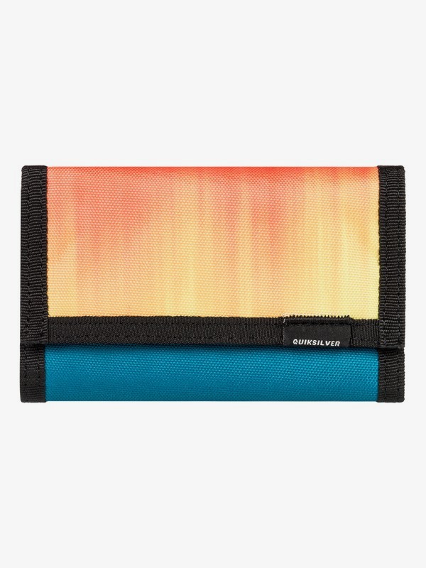 quiksilver, The Everydaily TriFold Wallet, CRYSTAL TEAL (brn6) 0 The Everydaily TriFold Wallet Blue EQYAA03530 Quiksilver