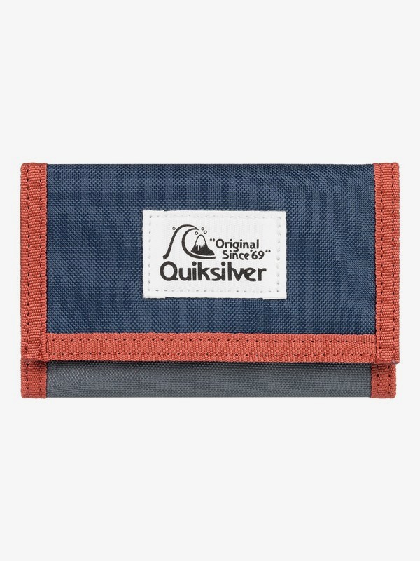 quiksilver, The Everydaily TriFold Wallet, MOONLIT OCEAN (byk0) 0 The Everydaily TriFold Wallet Blue EQYAA03530 Quiksilver