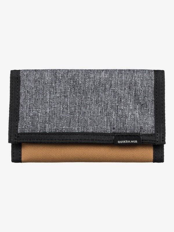 quiksilver, The Everydaily TriFold Wallet, MEDIUM GREY HEATHER (kpvh) 0 The Everydaily TriFold Wallet Black EQYAA03530 Quiksilver