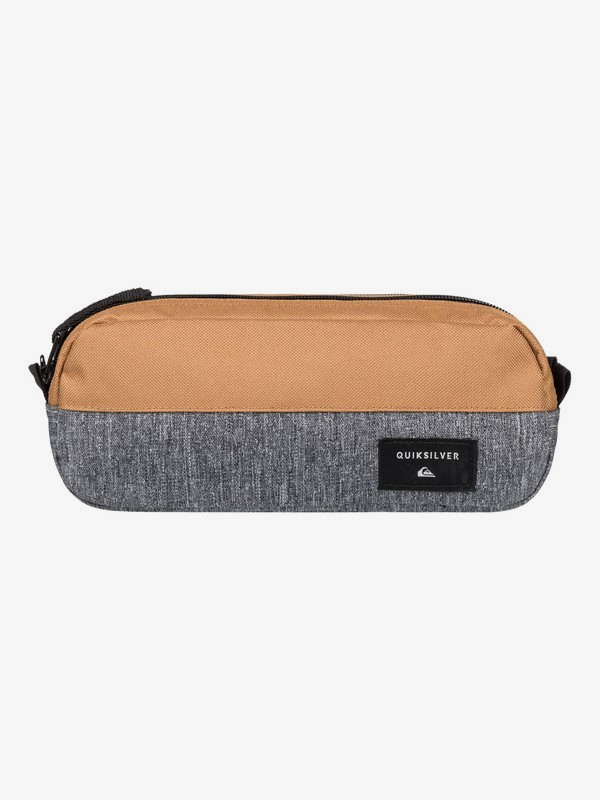 quiksilver, Tasmen - Pencil Case, LIGHT GREY HEATHER (sjsh) 0 Tasmen - Pencil Case Grey EQYAA03575 Quiksilver