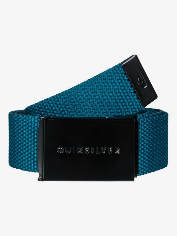 quiksilver, Principle - Webbing Belt, REAL TEAL (bpr0) 0 Principle - Webbing Belt Blue EQYAA03662 Quiksilver