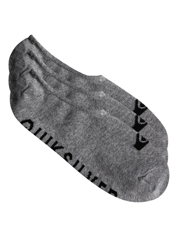 quiksilver, Короткие носки Quiksilver (3 пары), LIGHT GREY HEATHER (sgrh) 0 Короткие носки Quiksilver (3 пары) Серый EQYAA03668 Quiksilver