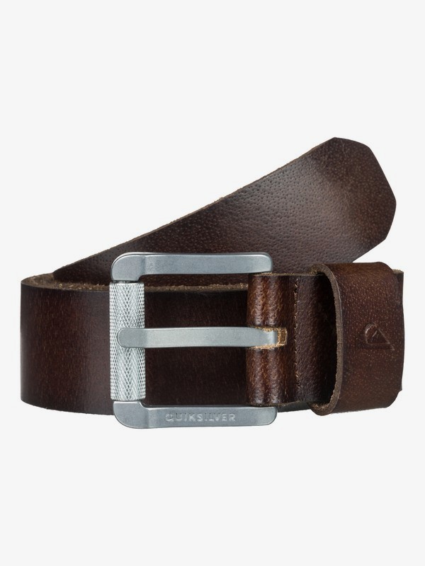 quiksilver, The Everydaily Leather Belt, DEMITASSE (ctk0) 0 The Everydaily Leather Belt Brown EQYAA03683 Quiksilver