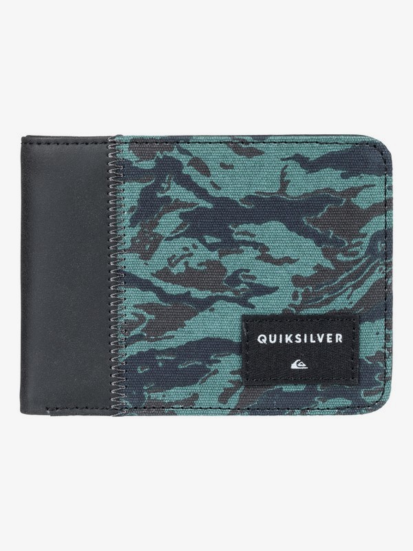 quiksilver, Cartera Doble Slim Vintage Plus, DARK FOREST (bpg0) 0 Cartera Doble Slim Vintage Plus Azul EQYAA03722 Quiksilver