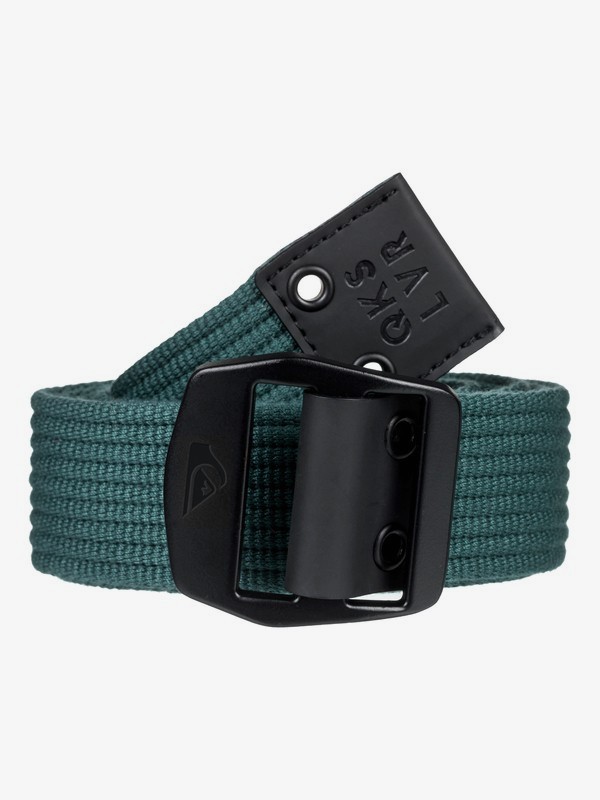 quiksilver, Ocean Origami Webbing Belt, GARDEN TOPIARY (grt0) 0 Ocean Origami Webbing Belt Green EQYAA03736 Quiksilver
