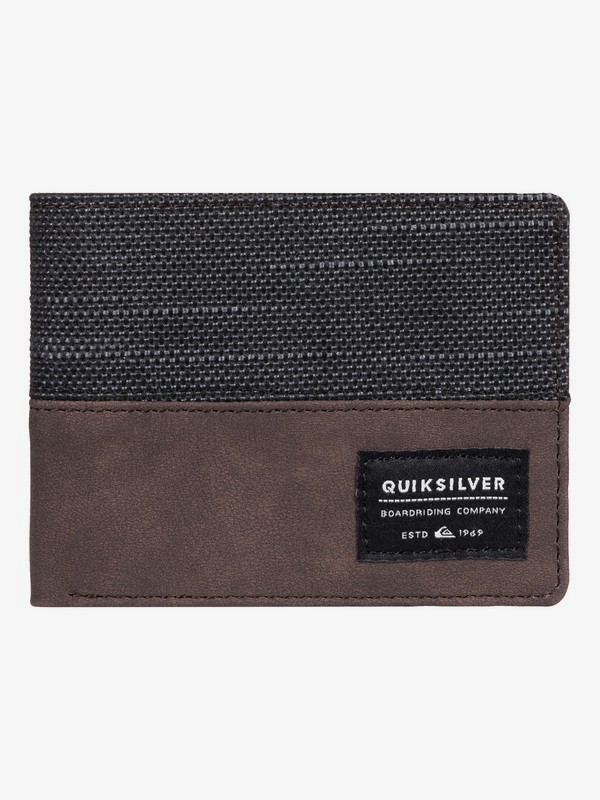 quiksilver, Billetera de doble doblez Daggerboard, MEDIUM GREY HEATHER (kpvh) 0 Billetera de doble doblez Daggerboard Negro EQYAA03762 Quiksilver