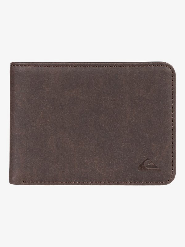quiksilver, Slim Vintage Bi-Fold Wallet, CHOCOLATE (brn) 0 Slim Vintage Bi-Fold Wallet Brown EQYAA03786 Quiksilver