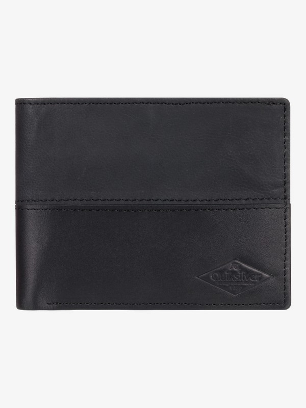 quiksilver, Desertruker - Leather Wallet & Cardholder, BLACK (blk) 0 Desertruker - Leather Wallet & Cardholder Black EQYAA03811 Quiksilver