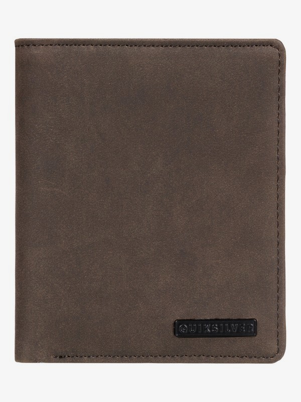 quiksilver, Trilogy Update Bi-Fold Leather Wallet & Card Holder, CHOCOLATE BROWN (csd0) 0 Trilogy Update Bi-Fold Leather Wallet & Card Holder Brown EQYAA03819 Quiksilver