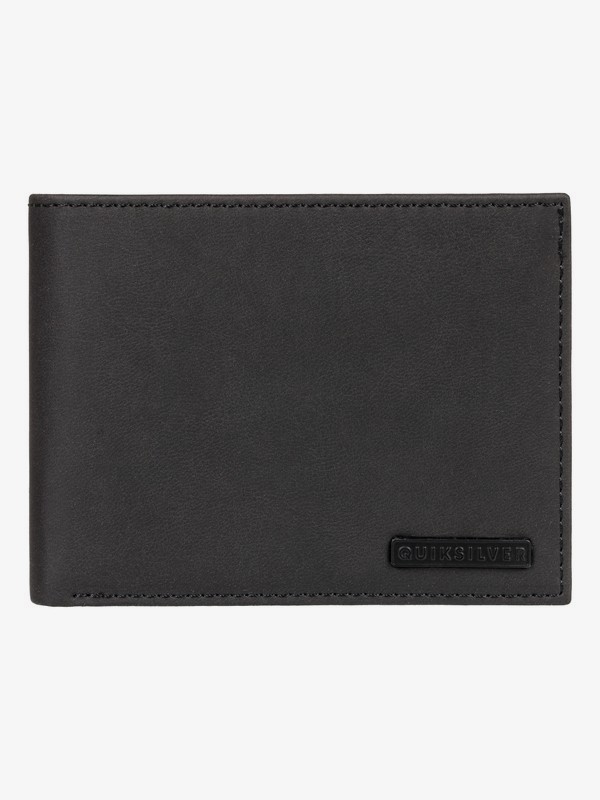 quiksilver, Bridgies - Cartera de Cuero de Doble Hoja para Hombre, BLACK (blk) 0 Bridgies - Cartera de Cuero de Doble Hoja para Hombre Negro EQYAA03820 Quiksilver