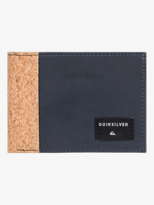quiksilver, Freshness Plus - Cartera de Cuero de Doble Hoja para Hombre, SKY CAPTAIN (kye0) 0 Freshness Plus - Cartera de Cuero de Doble Hoja para Hombre Negro EQYAA03821 Quiksilver