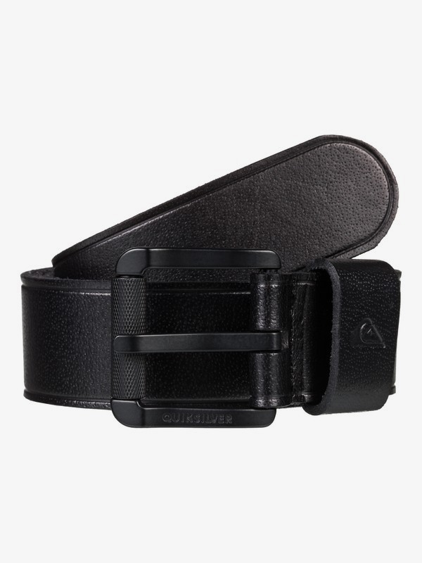 quiksilver, The Everydaily - Cinturón de Cuero para Hombre, BLACK (kvj0) 0 The Everydaily - Cinturón de Cuero para Hombre Negro EQYAA03829 Quiksilver