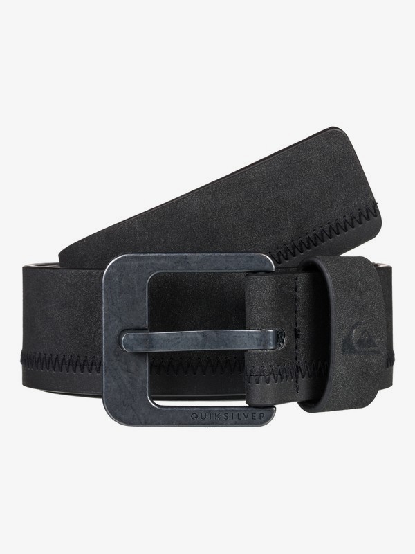 quiksilver, Binge Faux Leather Belt, BLACK (kvj0) 0 Binge Faux Leather Belt Black EQYAA03830 Quiksilver