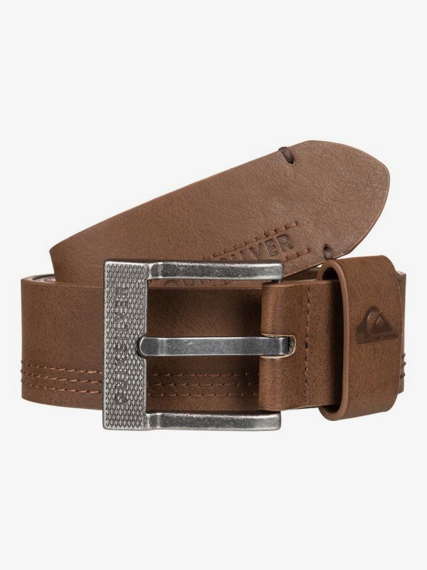 quiksilver, Stitchy Update Faux Leather Belt, CHOCOLATE (brn) 0 Stitchy Update Faux Leather Belt Brown EQYAA03831 Quiksilver