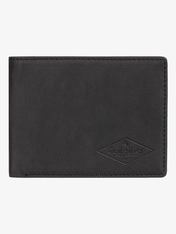 quiksilver, Slim Vintage - Cartera de Cuero de Doble Hoja para Hombre, BLACK (kvj0) 0 Slim Vintage - Cartera de Cuero de Doble Hoja para Hombre Negro EQYAA03848 Quiksilver