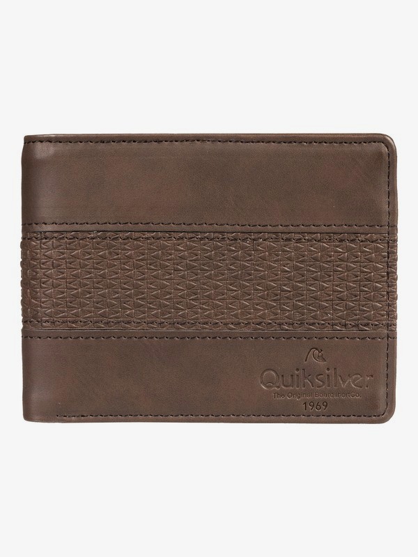 quiksilver, Wavegarden Bi-Fold Wallet, CHOCOLATE BROWN (csd0) 0 Wavegarden Bi-Fold Wallet Brown EQYAA03864 Quiksilver