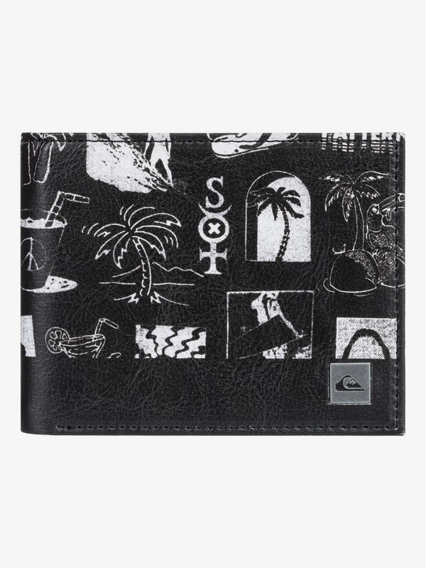 quiksilver, Freshness Bi-Fold Wallet, WHITE (wbb0) 0 Freshness Bi-Fold Wallet White EQYAA03867 Quiksilver
