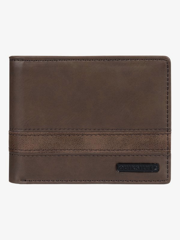 quiksilver, Supply Slim Bi-Fold Wallet, CHOCOLATE BROWN (csd0) 0 Supply Slim Bi-Fold Wallet Brown EQYAA03870 Quiksilver