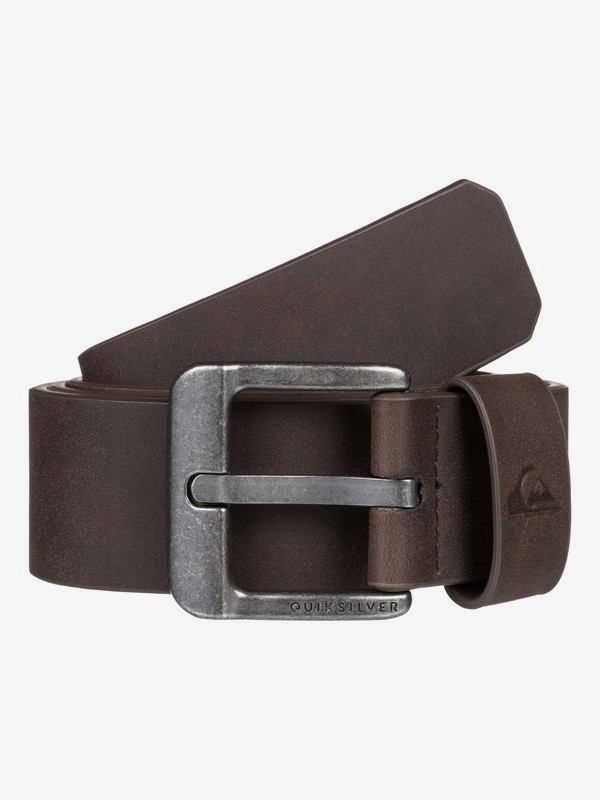 quiksilver, Main Street - Cinturón de Cuero Sintético para Hombre, CHOCOLATE BROWN (csd0) 0 Main Street - Cinturón de Cuero Sintético para Hombre Marrón EQYAA03878 Quiksilver