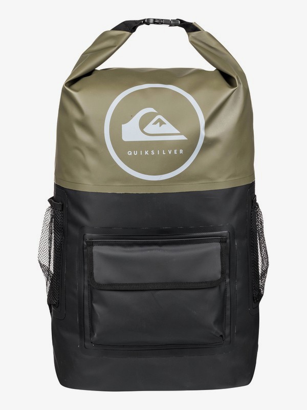 quiksilver, Sea Stash 35L Large Surf Backpack, THYME (cqy0) 0 Sea Stash 35L Large Surf Backpack Brown EQYBP03467 Quiksilver