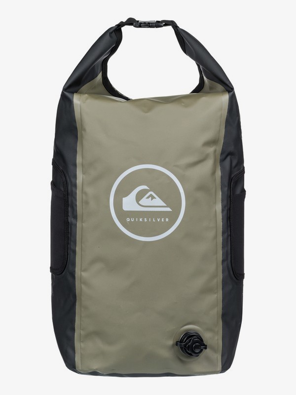 quiksilver, Sea Stash 35L - Grande zaino da surf con chiusura arrotolabile, THYME (cqy0) 0 Sea Stash 35L - Grande zaino da surf con chiusura arrotolabile Brown EQYBP03485 Quiksilver