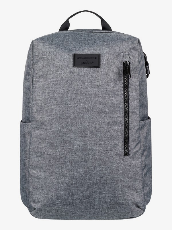 quiksilver, Pacsafe X Quiksilver 25L Anti-Theft Medium Backpack, LIGHT GREY HEATHER (sgrh) 0 Pacsafe X Quiksilver 25L Anti-Theft Medium Backpack Grey EQYBP03507 Quiksilver