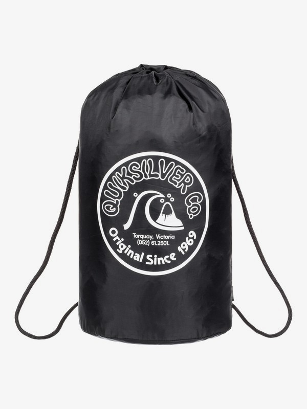 quiksilver, New Acai 20L Drawstring Duffle Bag, BLACK (kvj0) 0 New Acai 20L Drawstring Duffle Bag Black EQYBP03526 Quiksilver
