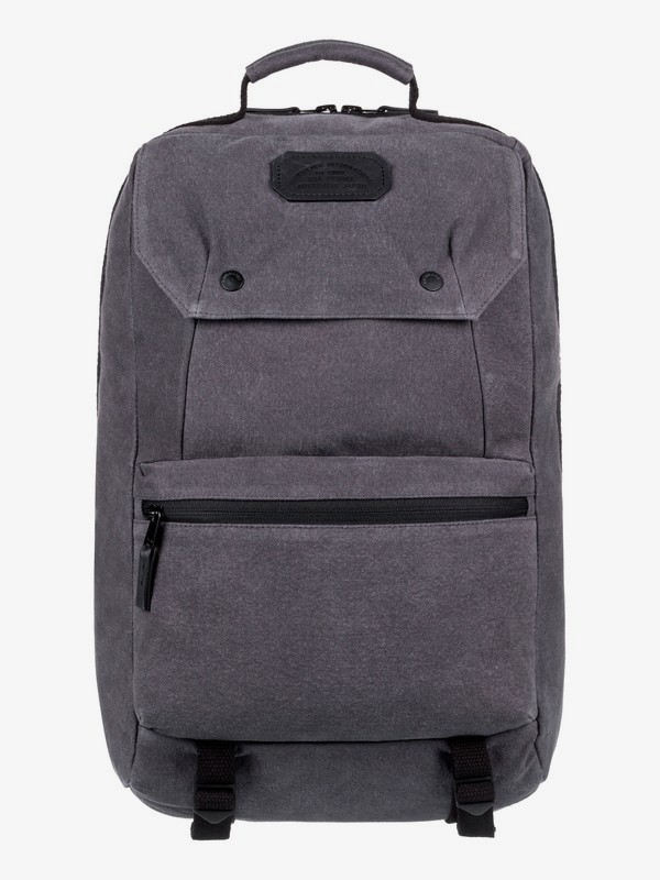 quiksilver, Premium 28L - Mochila Grande de Lona, TARMAC (kta0) 0 Premium 28L - Mochila Grande de Lona Negro EQYBP03527 Quiksilver