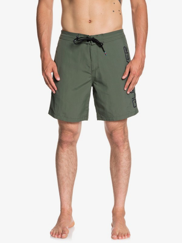 quiksilver, Omni 18" Beachshorts, THYME (cqy0) 0 Omni 18" Beachshorts Brown EQYBS03914 Quiksilver
