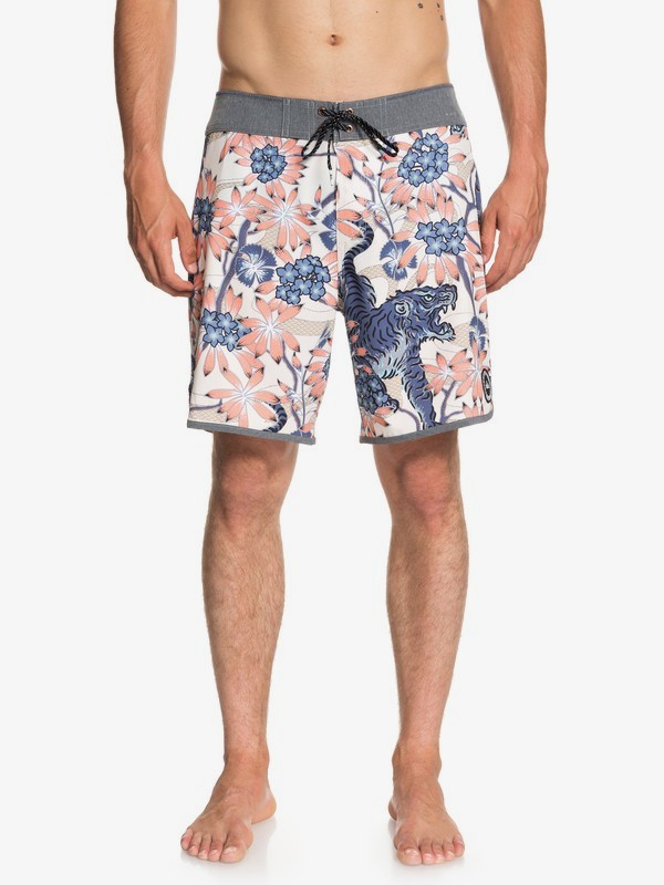 quiksilver, Highline Silent Fury 18" - Board Shorts for Men, BIRCH (wdw6) 0 Highline Silent Fury 18" - Board Shorts for Men White EQYBS04007 Quiksilver