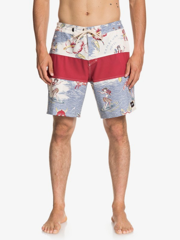 quiksilver, Baja Variable 18" Beach Shorts, BIRCH (wdw6) 0 Baja Variable 18" Beach Shorts White EQYBS04022 Quiksilver