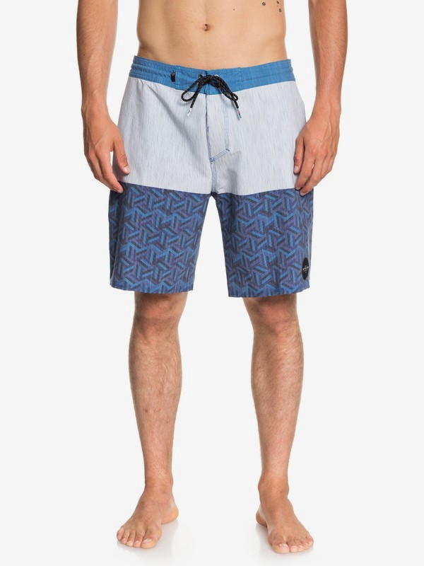 quiksilver, Chiba 19" Beach Shorts, COLLECTIVE BLUE (blg6) 0 Chiba 19" Beach Shorts Blue EQYBS04024 Quiksilver