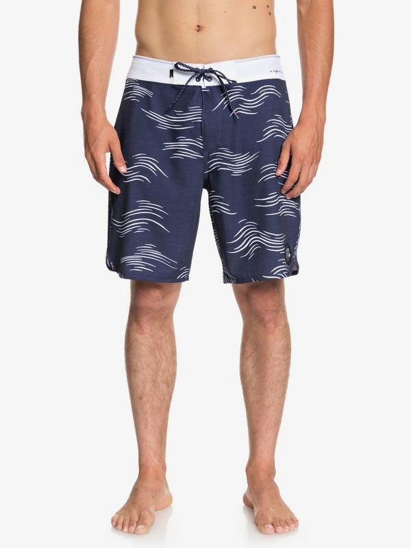 quiksilver, Highline Zen Scallop 19" Boardshorts, MEDIEVAL BLUE (bte6) 0 Highline Zen Scallop 19" Boardshorts Blue EQYBS04029 Quiksilver