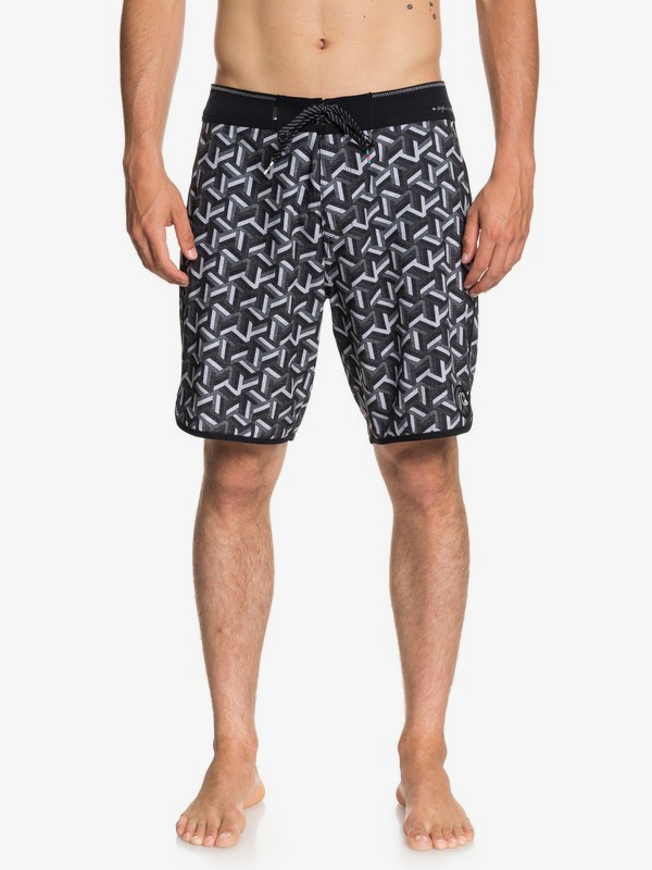 quiksilver, Highline Zen Scallop 19" - Board Shorts for Men, BLACK (kvj6) 0 Highline Zen Scallop 19" - Board Shorts for Men Black EQYBS04029 Quiksilver