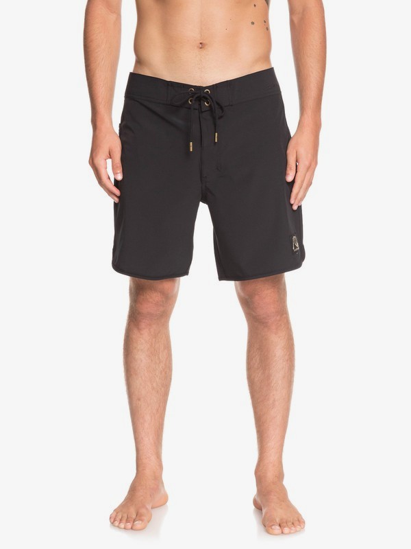 quiksilver, Highline Scallop 18" - Board Shorts for Men, BLACK (kvj0) 0 Highline Scallop 18" - Board Shorts for Men Black EQYBS04081 Quiksilver