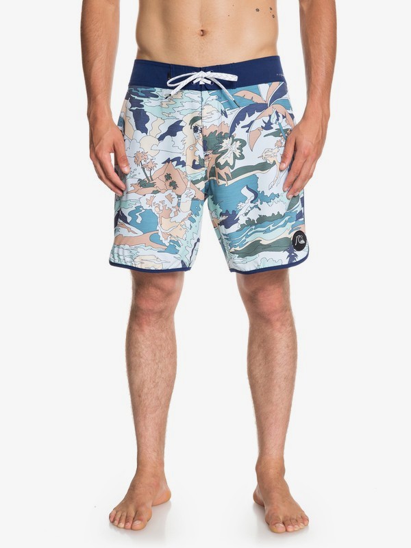 quiksilver, Highline Feelin Fine 18" - Boardshorts para Hombre, MEDIEVAL BLUE (bte6) 0 Highline Feelin Fine 18" - Boardshorts para Hombre Azul EQYBS04116 Quiksilver