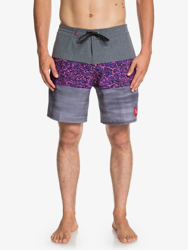 quiksilver, Acid Sun 18" Beachshorts, PURPLE ASH (skw6) 0 Acid Sun 18" Beachshorts Grey EQYBS04129 Quiksilver