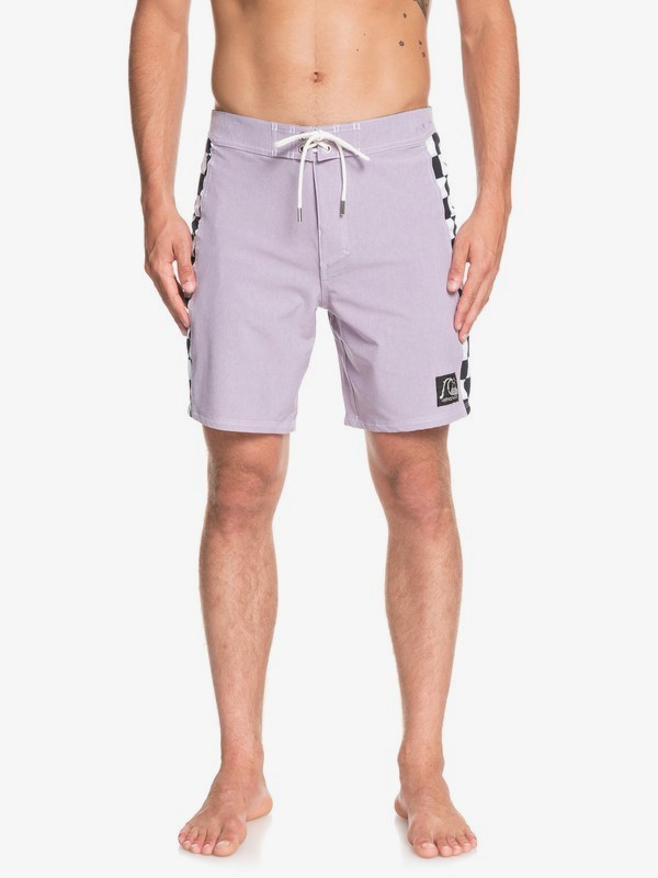 quiksilver, Highline Checker Arch 18" - Board Shorts for Men, PURPLE ASH (skw0) 0 Highline Checker Arch 18" - Board Shorts for Men Grey EQYBS04137 Quiksilver