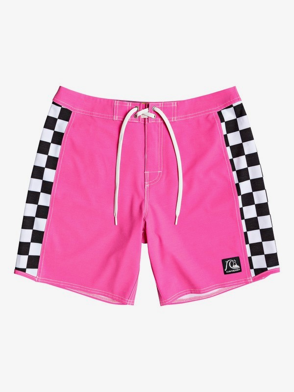 quiksilver, Echo Beach Checker 18" - Board Shorts for Men, SHOCKING PINK (mjy0) 0 Echo Beach Checker 18" - Board Shorts for Men Pink EQYBS04141 Quiksilver