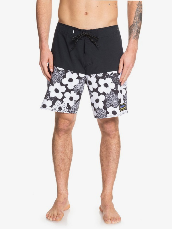 quiksilver, Highline Garden Bed 18" Boardshorts, WHITE (wbb6) 0 Highline Garden Bed 18" Boardshorts White EQYBS04188 Quiksilver
