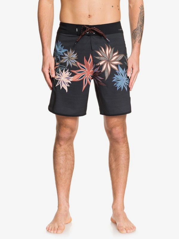 quiksilver, Highline Timeline 18" - Boardshorts para Hombre, BLACK (kvj6) 0 Highline Timeline 18" - Boardshorts para Hombre Negro EQYBS04214 Quiksilver